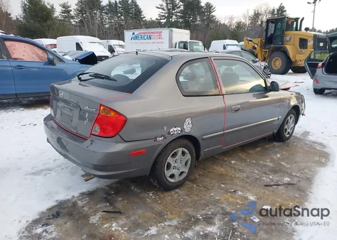 2005 Hyundai Accent Gls/Gt из США, поврежденный, VIN KMHCG35C75U348547